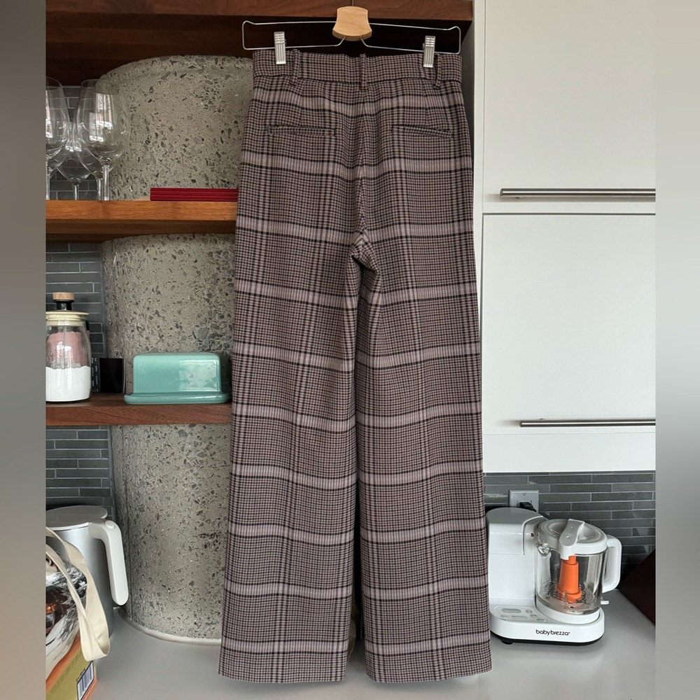 Aritzia Plaid Wide-Leg Trousers - Picture 2 of 5